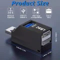 Techsuit - Мини докинг станция EchoLink 3 в 1 (H11) - USB към 2x USB 2.0, 1x USB 3.0, 5Gbps - Черна