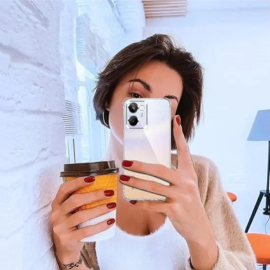 Технически костюм - Удароустойчив прозрачен силикон - Realme P3 5G - Прозрачен