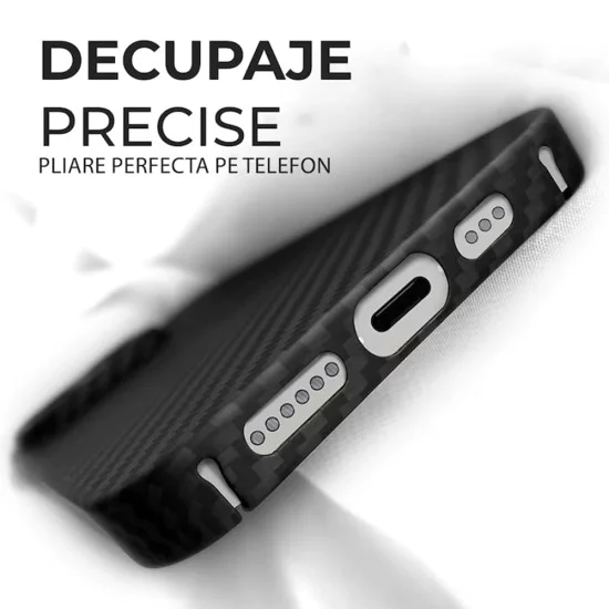 Калъф за iPhone 17 Pro Max - Techsuit - Aramid Fiber MagSafe - Черен