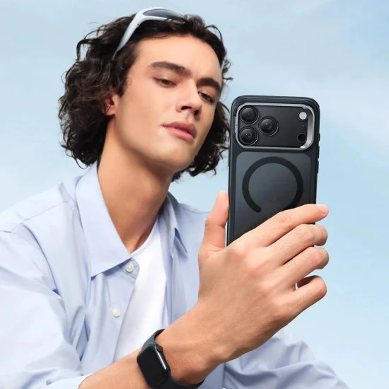 Калъф за iPhone 17 Pro - ESR - Classic Hybrid HaloLock Kickstand - Frosted Черен