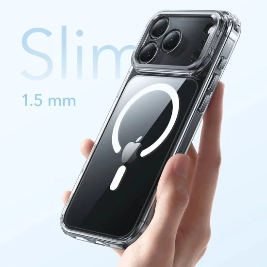 Калъф за iPhone 17 Pro - ESR - Classic Hybrid HaloLock Kickstand - Прозрачен