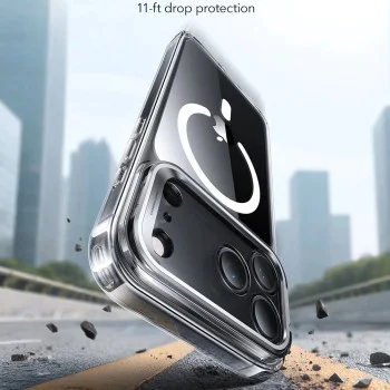 Калъф за iPhone 17 Pro Max - ESR - Classic Hybrid HaloLock Kickstand - Прозрачен