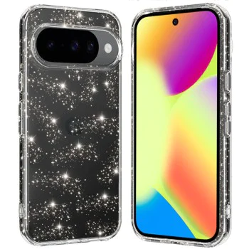Калъф за Google Pixel 10 / 10 Pro - SparkleSkin Series - Прозрачен