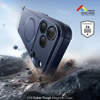Калъф за iPhone 17 Pro Max - ESR - Cyber ​​Halolock - Син