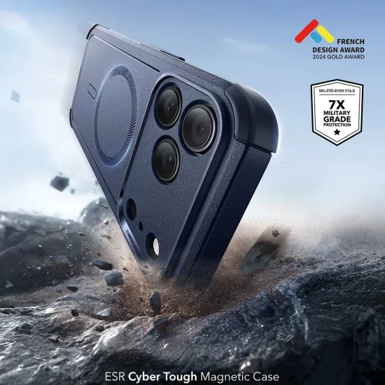 Калъф за iPhone 17 Pro Max - ESR - Cyber ​​Halolock - Син