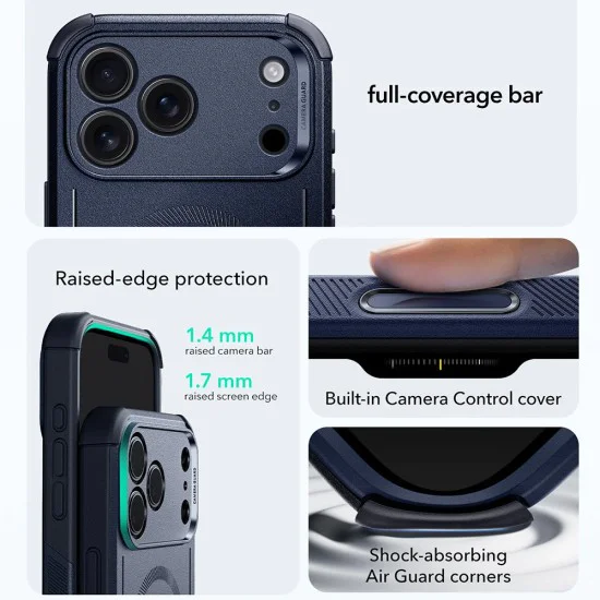 Калъф за iPhone 17 Pro Max - ESR - Cyber ​​Halolock - Син