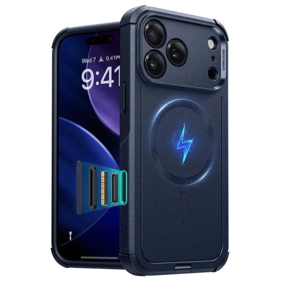 Калъф за iPhone 17 Pro Max - ESR - Cyber ​​Halolock - Син