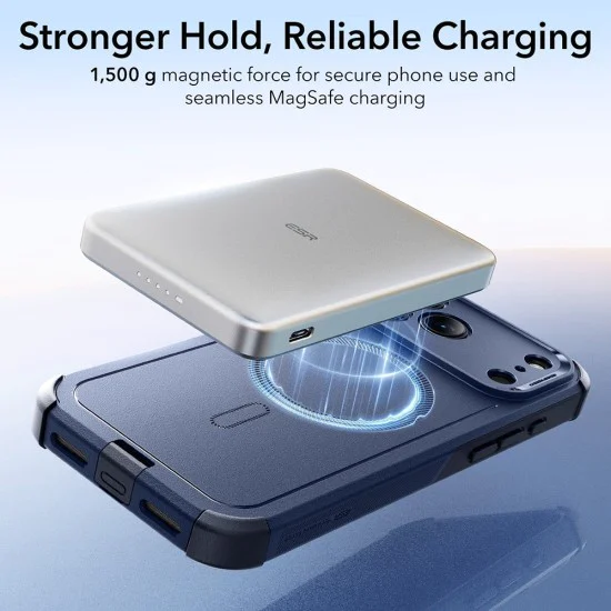 Калъф за iPhone 17 Pro Max - ESR - Cyber ​​Halolock - Син