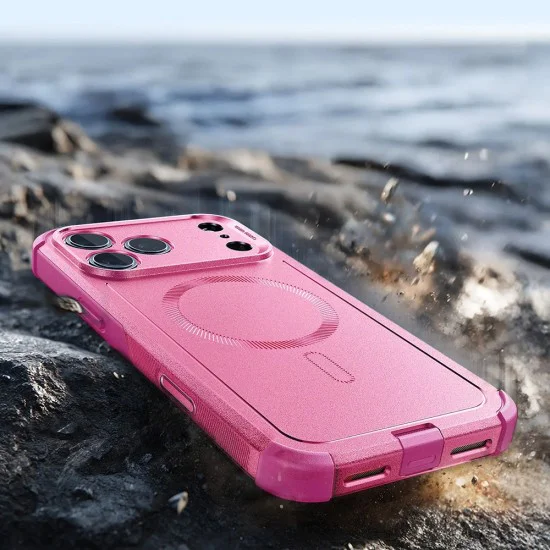 Калъф за iPhone 17 Pro - ESR - Cyber ​​Halolock - Розов