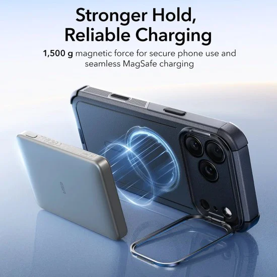 Калъф за iPhone 17 Pro Max - ESR - Cyber ​​Armor Kickstand - Черен