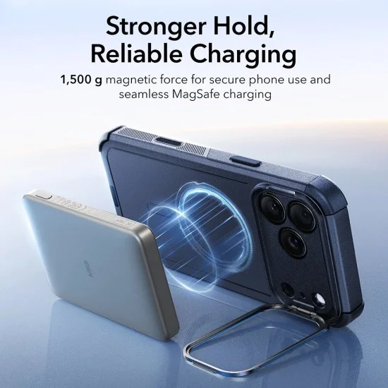 Калъф за iPhone 17 Pro - ESR - Cyber ​​Armor Kickstand - Син