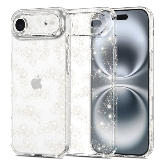 Калъф за iPhone 17 Air - SparkleSkin Series - Прозрачен