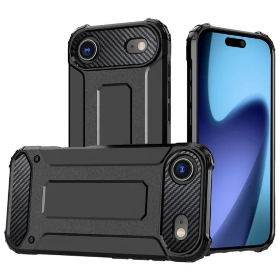 Калъф за iPhone 17 Air - Hybrid Armor - Черен