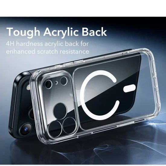 Калъф за iPhone 17 Pro Max - ESR - Classic Hybrid HaloLock - Прозрачен