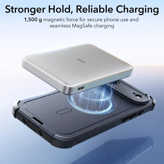 Калъф за iPhone 17 Air - ESR - Cyber ​​Halolock - Черен