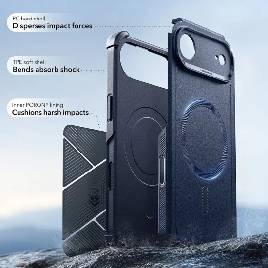 Калъф за iPhone 17 Air - ESR - Cyber ​​Halolock - Син
