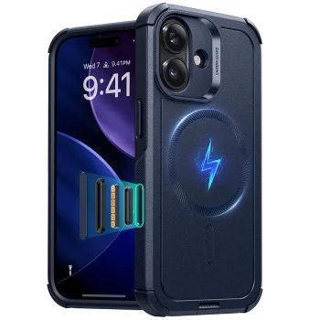 Калъф за iPhone 17 - ESR - Cyber ​​Halolock - Син