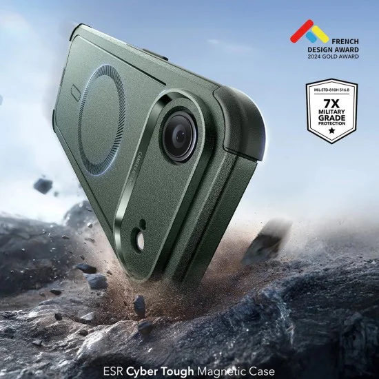 Калъф за iPhone 17 Air - ESR - Cyber ​​Halolock - Зелен