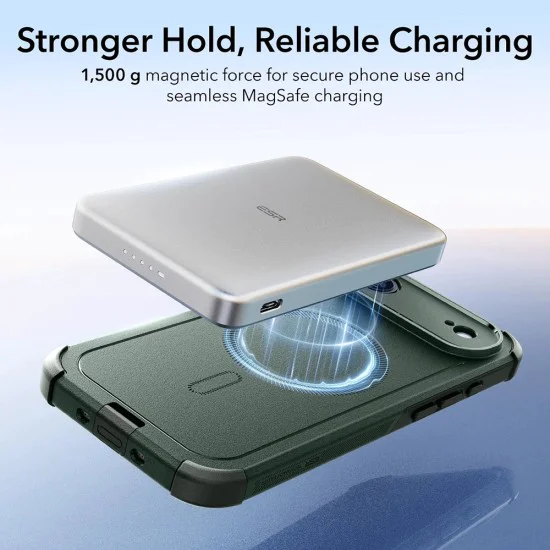 Калъф за iPhone 17 Air - ESR - Cyber ​​Halolock - Зелен