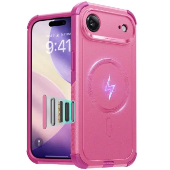 Калъф за iPhone 17 Air - ESR - Cyber ​​Halolock - Розов