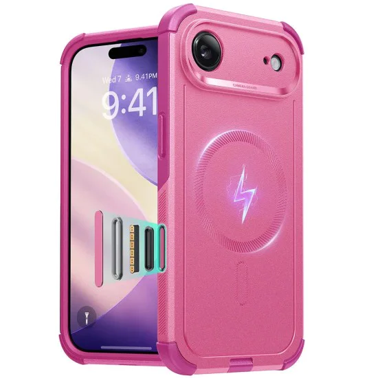 Калъф за iPhone 17 Air - ESR - Cyber ​​Halolock - Розов