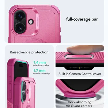 Калъф за iPhone 17 - ESR - Cyber ​​Halolock - Розов