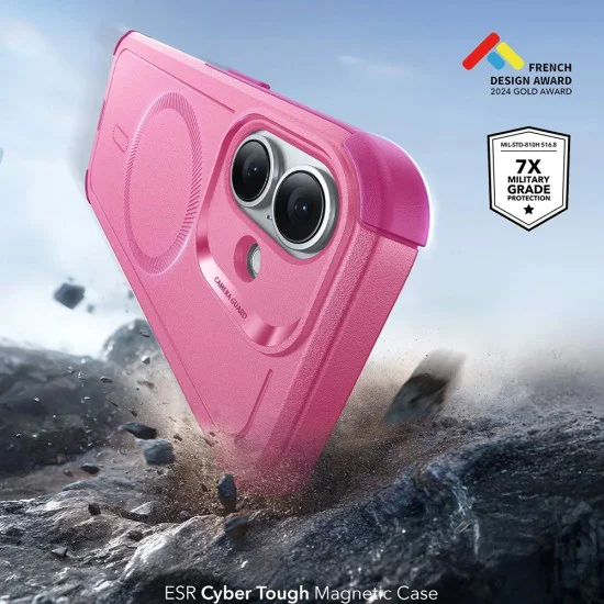 Калъф за iPhone 17 - ESR - Cyber ​​Halolock - Розов