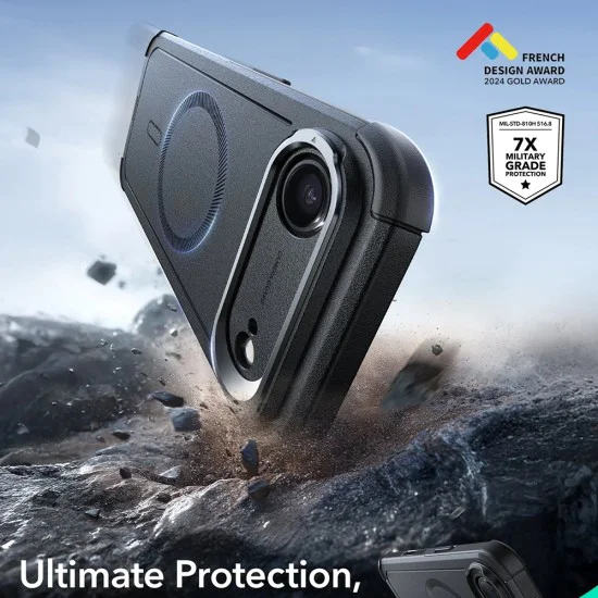 Калъф за iPhone 17 Air - ESR - Cyber ​​Armor Kickstand - Черен