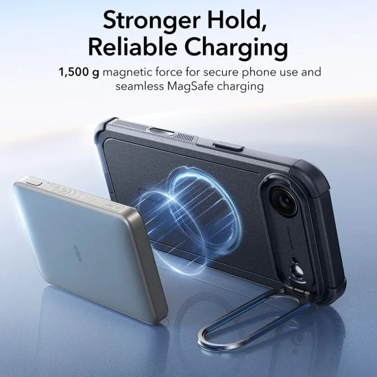 Калъф за iPhone 17 Air - ESR - Cyber ​​Armor Kickstand - Черен