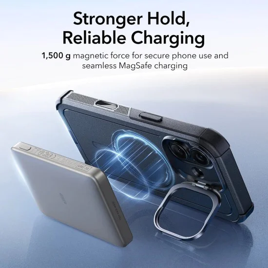 Калъф за iPhone 17 - ESR - Cyber ​​Armor Kickstand - Черен