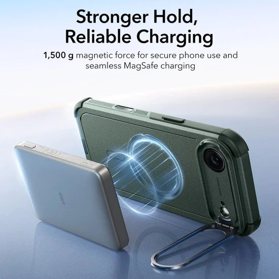 Калъф за iPhone 17 Air - ESR - Cyber ​​Armor Kickstand - Зелен