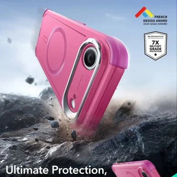 Калъф за iPhone 17 Air - ESR - Cyber ​​Armor Kickstand - Розов