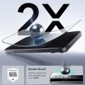 Протектор за iPhone 17 Pro - ESR - Tempered Glass UltraFit (3 броя) - Черен