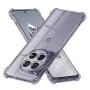 Калъф за OnePlus 12 - Techsuit - Удароустойчив Clear Silicone - Опушено Черен