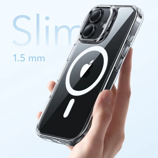 Калъф за iPhone 17 - ESR - Classic Hybrid HaloLock Kickstand - Прозрачен