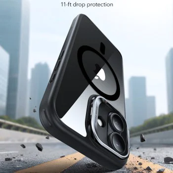Калъф за iPhone 17 - ESR - Classic Hybrid HaloLock Kickstand - Прозрачен Черен