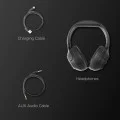 Spigen - Безжични слушалки (SA2403) - Bluetooth 5.4, Активно шумопотискане, Микрофон, Ниска латентност, Аудио приложение - Черни