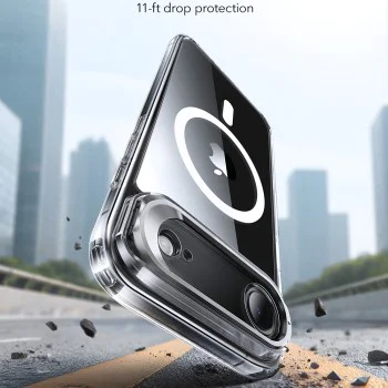Калъф за iPhone 17 Air - ESR - Classic Hybrid HaloLock Kickstand - Прозрачен
