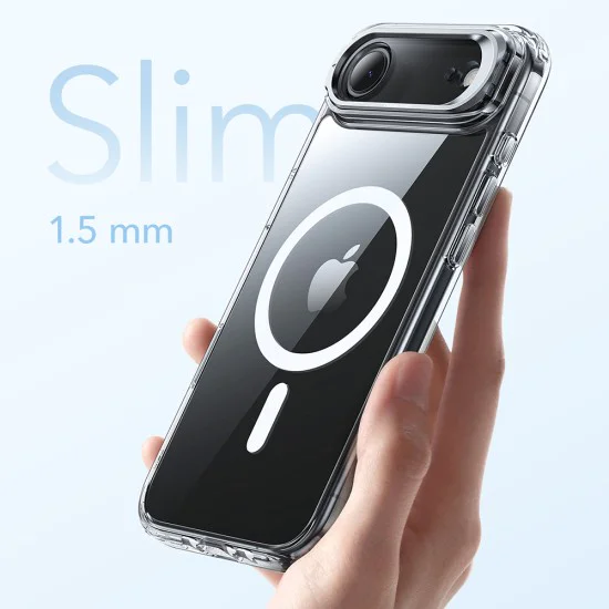 Калъф за iPhone 17 Air - ESR - Classic Hybrid HaloLock Kickstand - Прозрачен