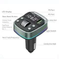 FM трансмитер – Techsuit EchoDrive (MFM3) – Dual PD35W, Bluetooth 5.4, U-Disk музика, Bass режим – Черен