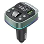 FM трансмитер – Techsuit EchoDrive (MFM3) – Dual PD35W, Bluetooth 5.4, U-Disk музика, Bass режим – Черен
