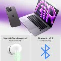 Spigen - Безжични слушалки (SA2400) - Bluetooth 5.3, Активно шумопотискане, Микрофон, Сензорно управление, Аудио приложение - Черни