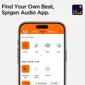 Spigen - Безжични слушалки (SA2400) - Bluetooth 5.3, активно шумопотискане, микрофон, сензорно управление, аудио приложение - бели