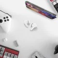 Spigen - Безжични слушалки (SA2400) - Bluetooth 5.3, активно шумопотискане, микрофон, сензорно управление, аудио приложение - бели