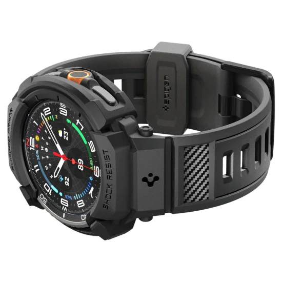 Spigen - Rugged Armor Pro - Samsung Galaxy Watch8 Classic - Матово черно