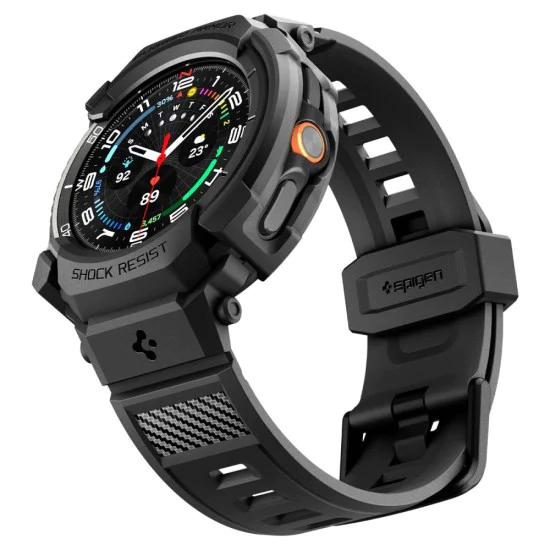Spigen - Rugged Armor Pro - Samsung Galaxy Watch8 Classic - Матово черно