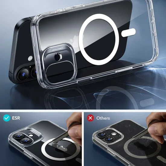 Калъф за iPhone 17 - ESR - Classic Hybrid HaloLock - Прозрачен
