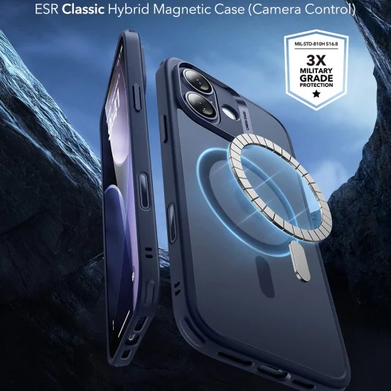 Калъф за iPhone 17 - ESR - Classic Hybrid HaloLock - Frosted Blue