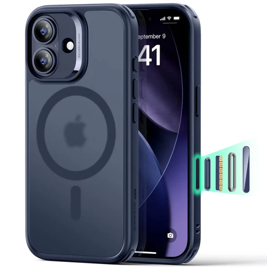 Калъф за iPhone 17 - ESR - Classic Hybrid HaloLock - Frosted Blue