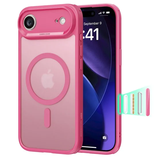 Калъф за iPhone 17 Air - ESR - Classic Hybrid HaloLock - Frosted Розов